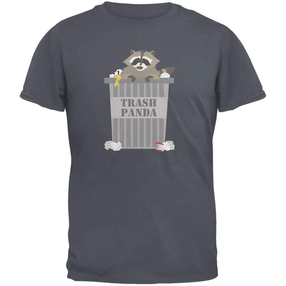 Trash Panda Raccoon Charcoal Youth T-Shirt Youth T-Shirts Old Glory LG Grey 