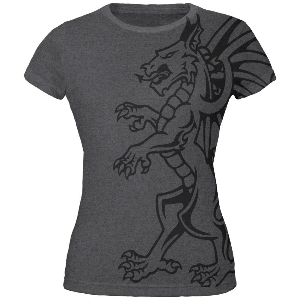 Gargoyle Outline All Over Dark Heather Adult T-Shirt Men's T-Shirts Old Glory   