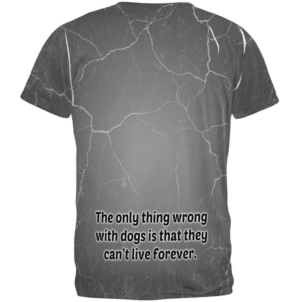 Cocker Spaniel Live Forever All Over Adult T-Shirt Men's T-Shirts Old Glory   