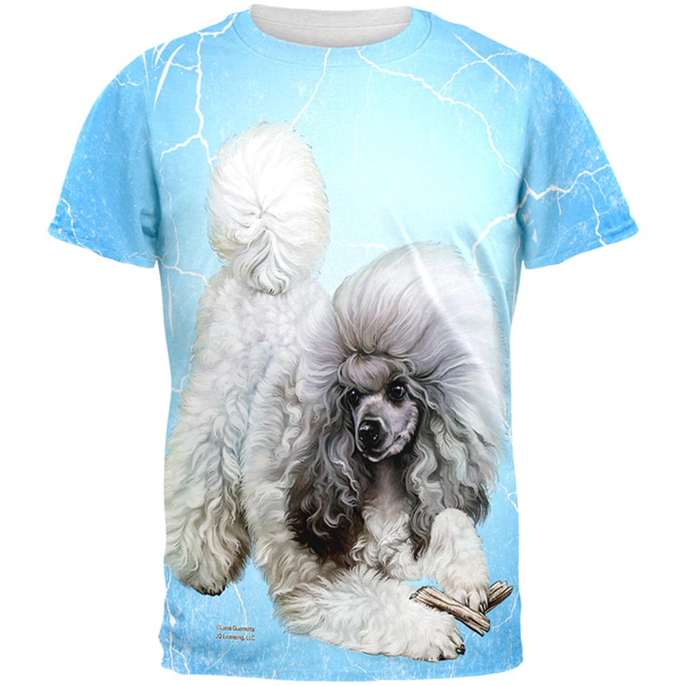 Poodle Live Forever All Over Adult T-Shirt Men's T-Shirts Old Glory 2XL Multi 