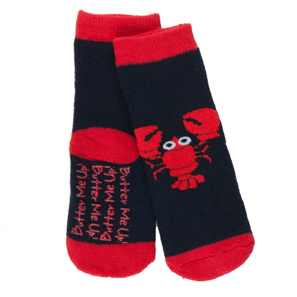 Butter Me Up Lobster Infant Slipper Socks Socks Old Glory   