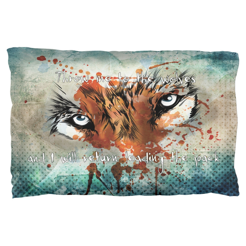 Throw Me To The Wolves Pack Leader Pillow Case Pillowcases Old Glory   