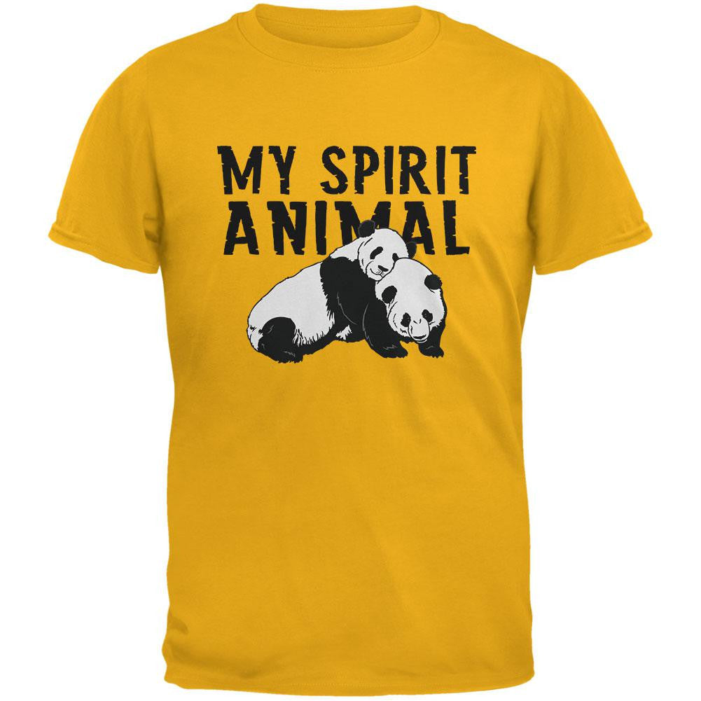 My Spirit Animal Panda Gold Youth T-Shirt Youth T-Shirts Old Glory   