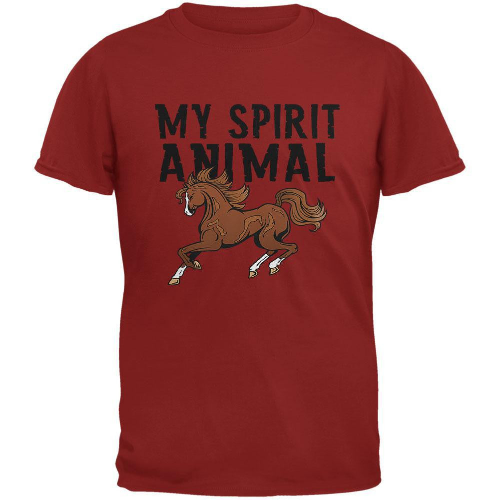 My Spirit Animal Horse Cardinal Youth T-Shirt Youth T-Shirts Old Glory LG Red 