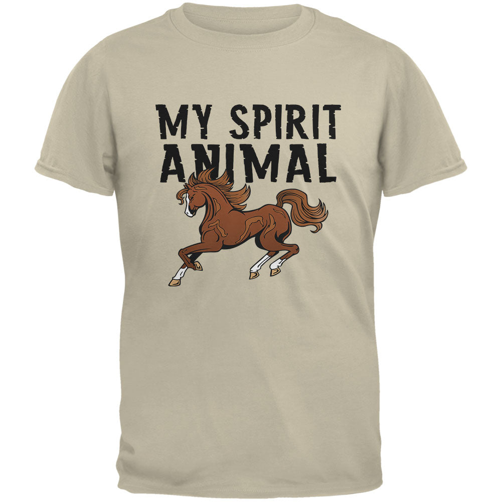 My Spirit Animal Horse Sand Youth T-Shirt Youth T-Shirts Old Glory LG Off-White 