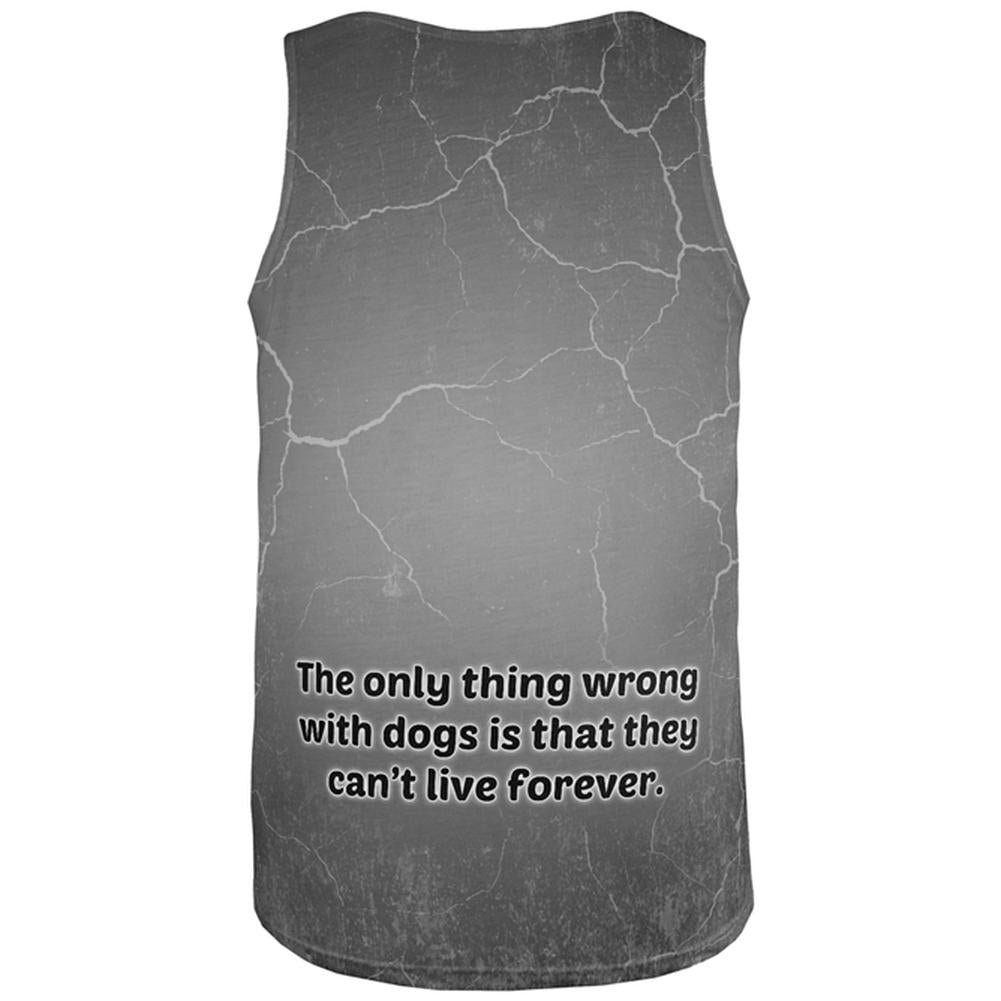 Cocker Spaniel Live Forever All Over Adult Tank Top Tank Tops Old Glory   