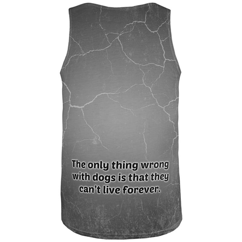 Cocker Spaniel Live Forever All Over Adult Tank Top Tank Tops Old Glory   
