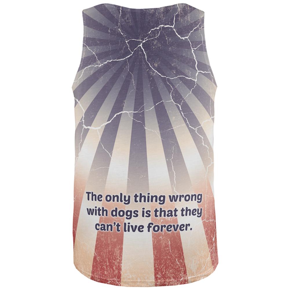 Pit Bull Live Forever All Over Adult Tank Top Tank Tops Old Glory   