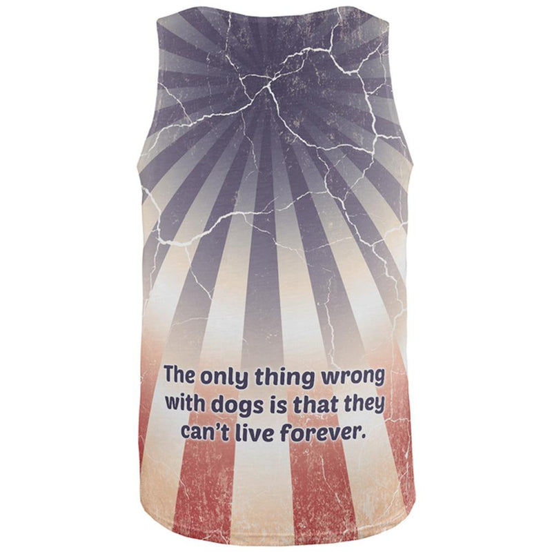 Pit Bull Live Forever All Over Adult Tank Top Tank Tops Old Glory   