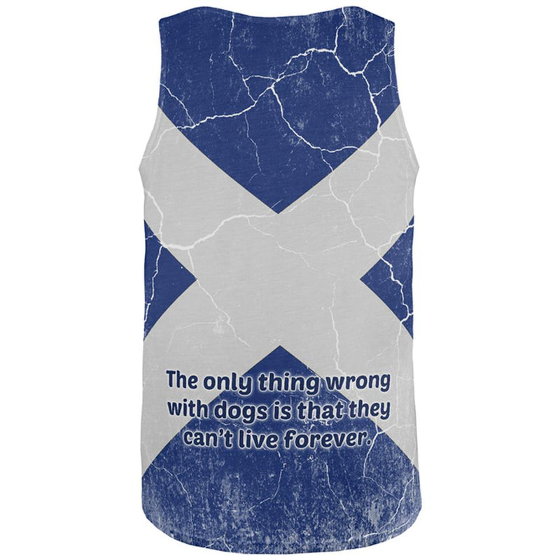 Scottish Terrier Live Forever All Over Adult Tank Top Tank Tops Old Glory   