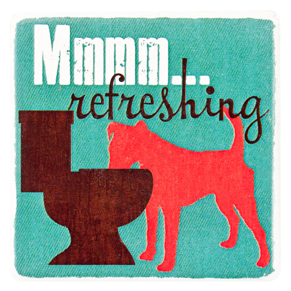 Dog Mmmm Refreshing Ceramic Refrigerator Magnet Refrigerator Magnets AnimalWorld   