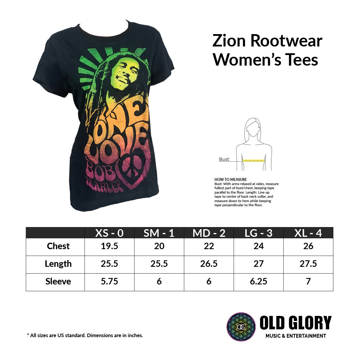 Bob Marley One Love Womens Plus T Shirt – Old Glory