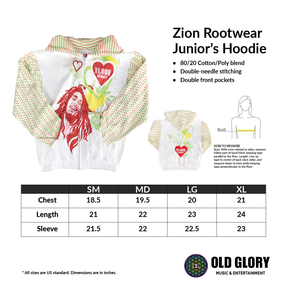 Bob Marley Love Juniors Zip Hoodie Juniors Hoodies Bob Marley   
